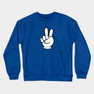 I’m TWO! Cartoon Hands With Two Counting Fingers Birthday Crewneck Sweatshirt